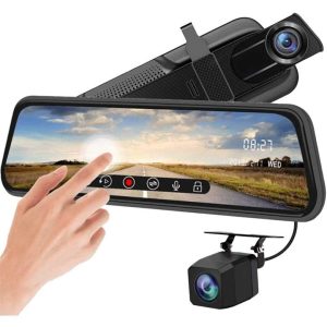 آینه ثبت وقایع مانیتور دار مدل استیل به همراه دوربین